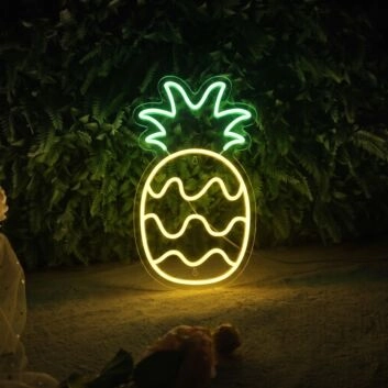 Pineapple Neon Sign for Tropical Themes