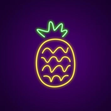 Pineapple Neon Sign Brighten up your kitchen with this tropical sign