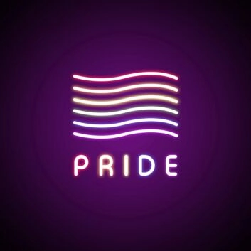Pride Flags Neon Sign Celebrate LGBTQ+ pride with this colorful sign