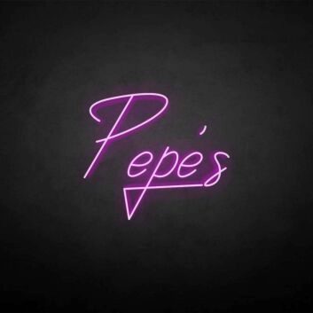 &#39;Pepe&#39; neon sign