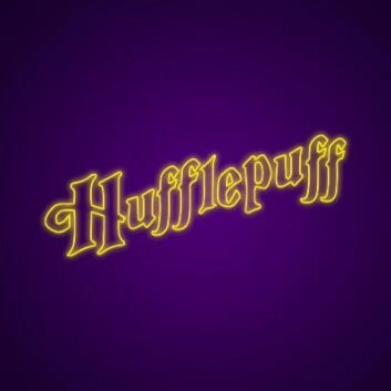 Hufflepuff Neon Sign Show off your Hufflepuff house pride