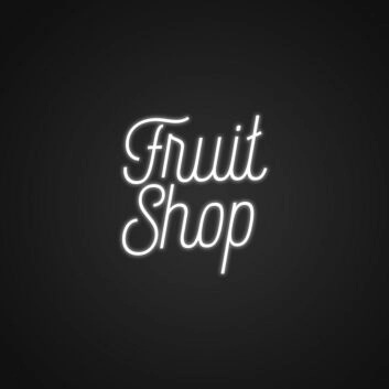 Fruit Shop Neon Sign Ideal for fruit shops and fresh markets