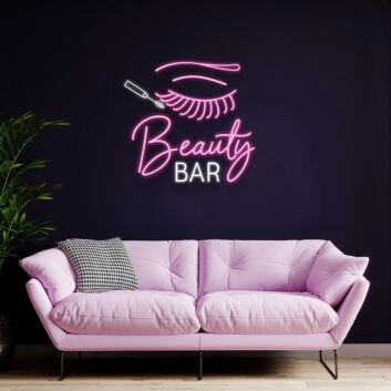 Beauty Bar Neon Sign Attract customers to your beauty bar