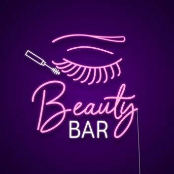 Beauty Bar Neon Sign Attract customers to your beauty bar