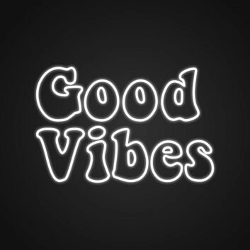 Good Vibes Neon Sign Spread positivity with this good vibes sign