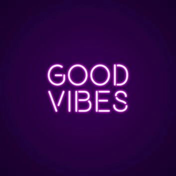 Good Vibes Neon Sign Spread positivity with this good vibes sign