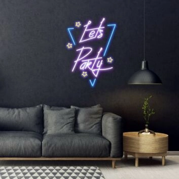 Lets Party Neon Sign Get the party started with this fun sign