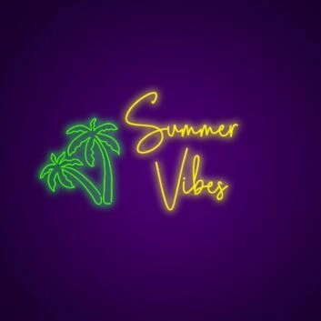 Summer Vibes Neon Sign Bring the summer spirit indoors