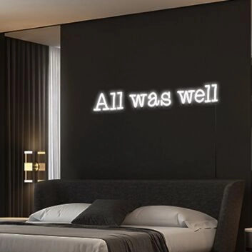 All Was Well Neon Sign Add a magical touch to your decor