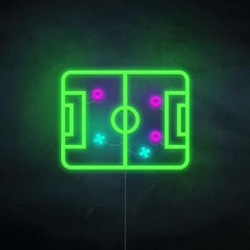 Court Layout Neon Sign Ideal for sports-themed rooms