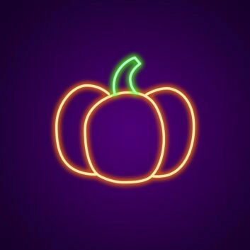 Pumpkin Custom Neon Sign Perfect for Halloween decorations