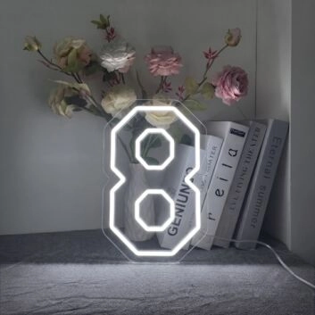 8 Neon Sign Ideal for sports and team decor