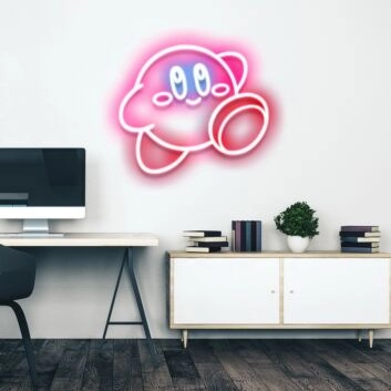 Kirby Sign Neon Sign Great for game rooms and kids&#039; spaces