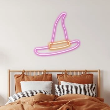 Witch Hat Custom Neon Sign Perfect for Halloween decorations