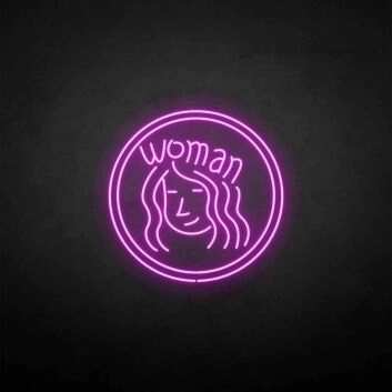 &#39;Woman&#39; neon sign