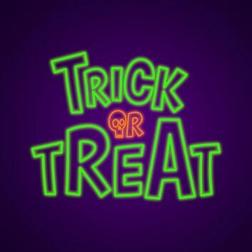 Trick Or Treat Neon Sign Ideal for Halloween decorations