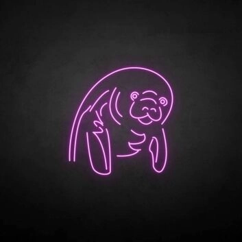 &#39;Walrus&#39; neon sign
