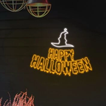 Happy Halloweens Neon Sign Perfect for Halloween decorations