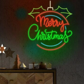 Merry Christmas Neon Sign Celebrate the festive season