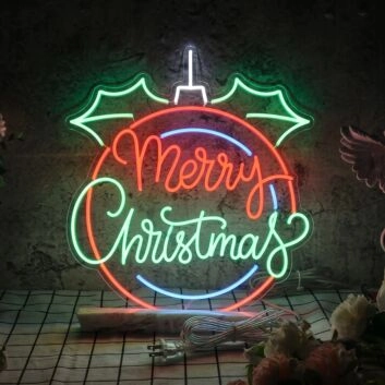 Merry Christmas Neon Sign Celebrate the festive season