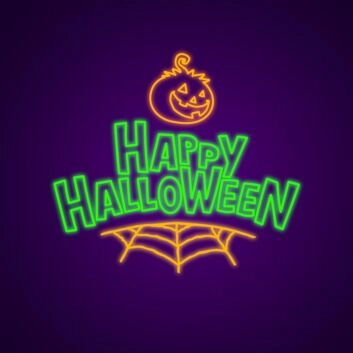 Happy Halloween Neon Sign Light up your Halloween party