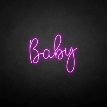 Baby3&#39; neon sign