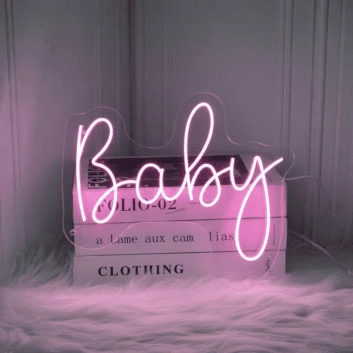 Baby3&#39; neon sign