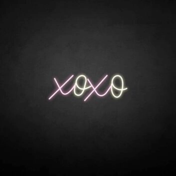 XOXO&#39; neon sign