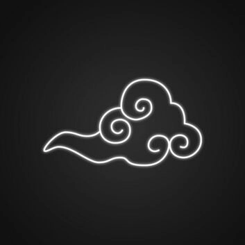 Japanese Clouds Neon Sign Create a serene atmosphere