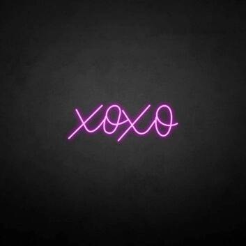 XOXO&#39; neon sign