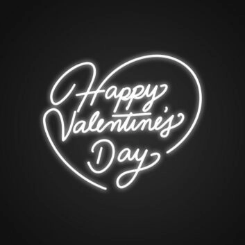 Happy Valentines Neon Sign Light up your Valentine's Day celebration
