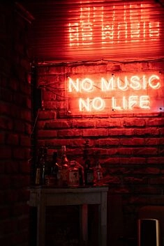 No Music No Life Neon Sign Perfect for music lovers