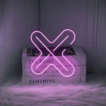 &#39;Cross&#39; neon sign