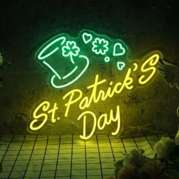 St Patricks Day Neon Sign Celebrate St. Patrick's Day