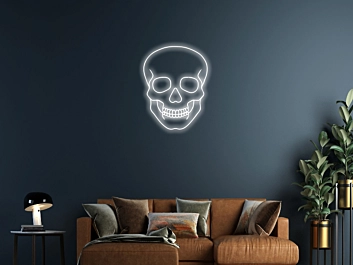Simple Skull Customizable Sign Neon Sign Add a personal, edgy touch
