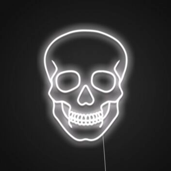 Simple Skull Customizable Sign Neon Sign Add a personal, edgy touch
