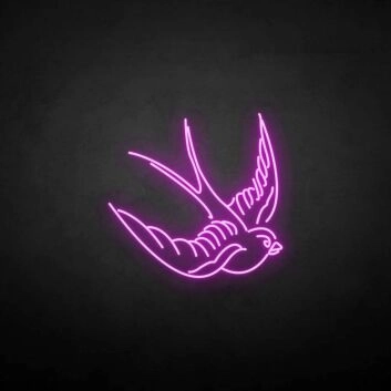 &#39;Swallow&#39; neon sign