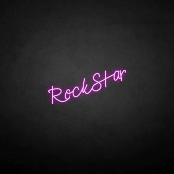 &#39;Rockstar&#39; neon sign