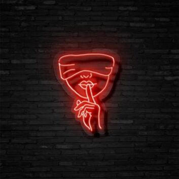 Shh Neon Sign Add a touch of mystery and quiet