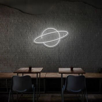 Planet Neon Sign Add a celestial and dreamy touch