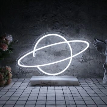 Planet Neon Sign Add a celestial and dreamy touch