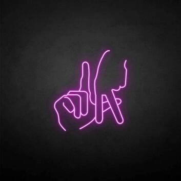 &#39;Gesture&#39; neon sign