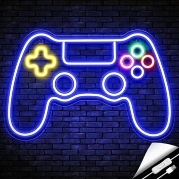Game Controller Neon Sign Gamer&#039;s Paradise