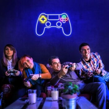 Game Controller Neon Sign Gamer's Paradise