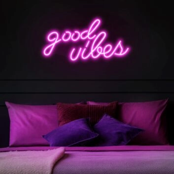 Good Luck and Blessings Neon Sign Home Office