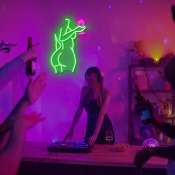 Green Mannequin Women's Bedroom Neon Sign Fashion Decor