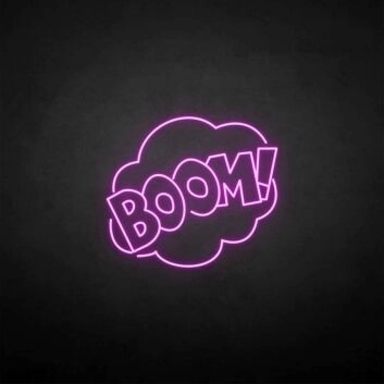 BOOM!&#39; neon sign