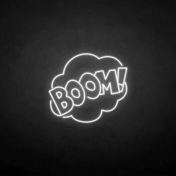 BOOM!&#39; neon sign