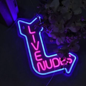 Live Nudes Room Neon Sign Bar Fun