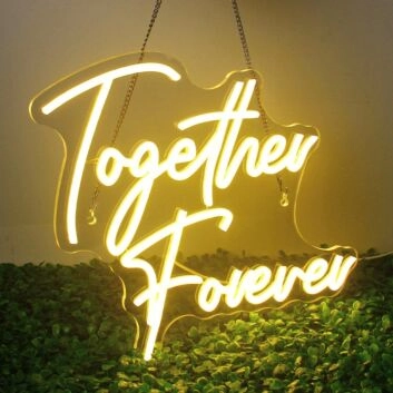 Together Forever Neon Sign Wedding Decor